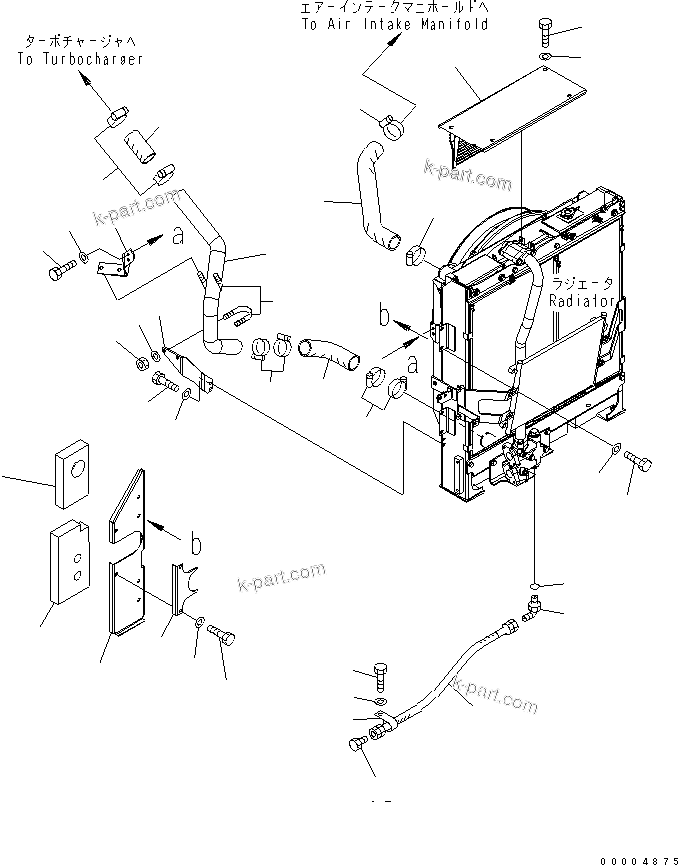 Komatsu parts book diagram for PC228USLC-3N-YA S/N 30001-UP: COOLING (FAN GUARD)