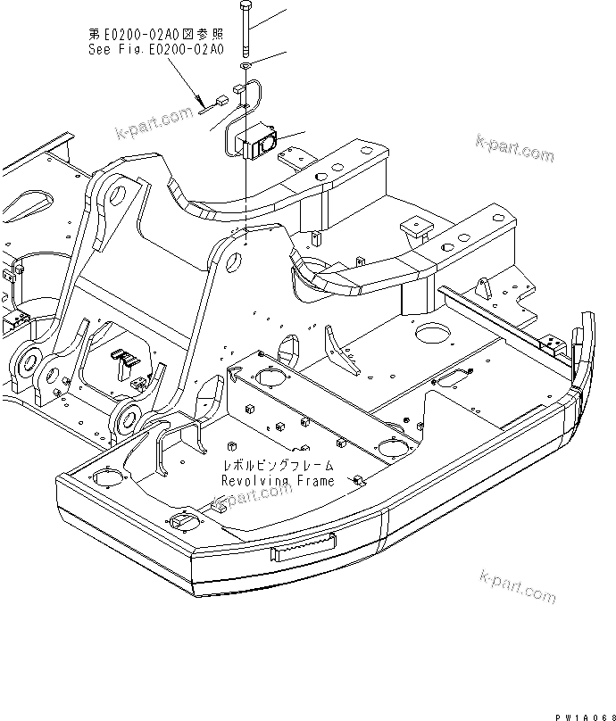 Komatsu parts book diagram for PC228USLC-3N-YA S/N 30001-UP: TRAVEL ALARM(#20001-)