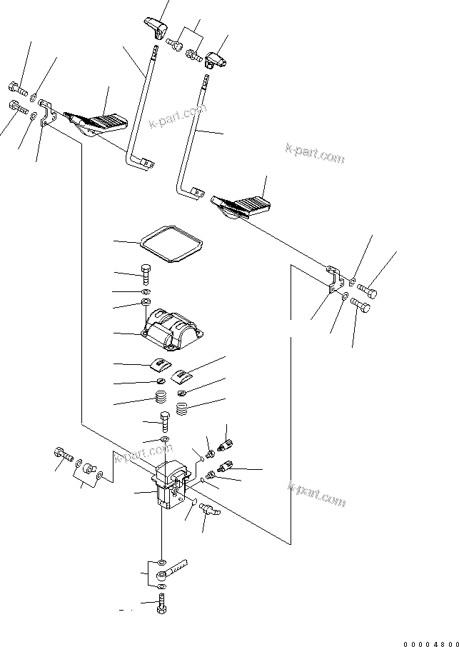 Komatsu parts book diagram for PC228USLC-3N-YA S/N 30001-UP: FLOOR FRAME (TRAVEL CONTROL)