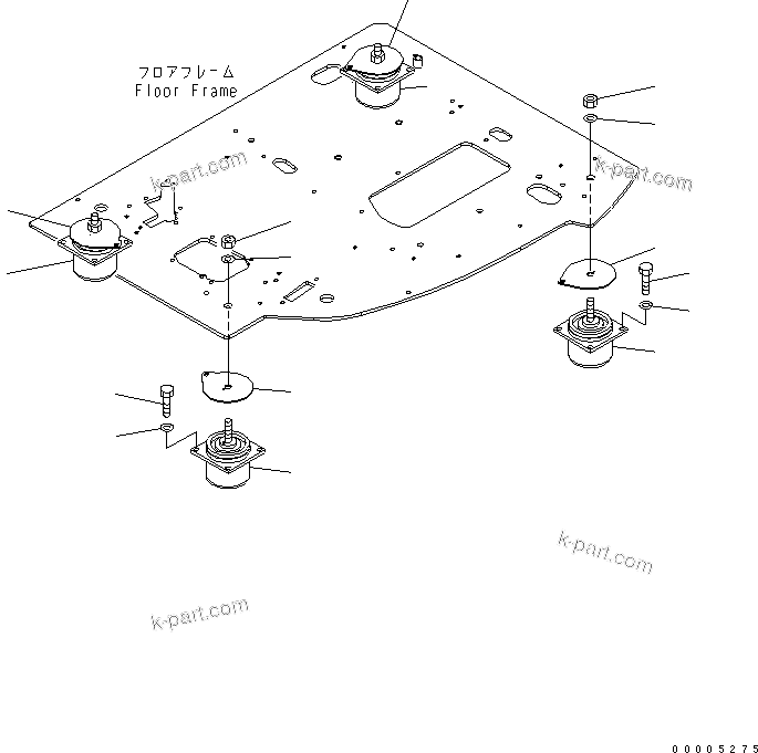 Komatsu parts book diagram for PC228USLC-3N-YA S/N 30001-UP: FLOOR MOUNT(#20001-)