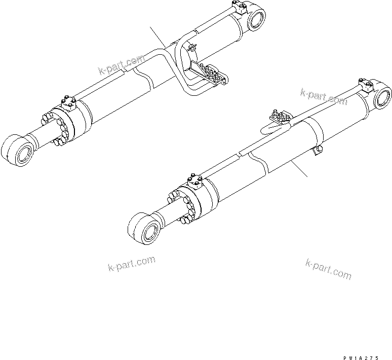 Komatsu parts book diagram for PC228USLC-3N-YA S/N 30001-UP: BOOM CYLINDER (YELLOW)