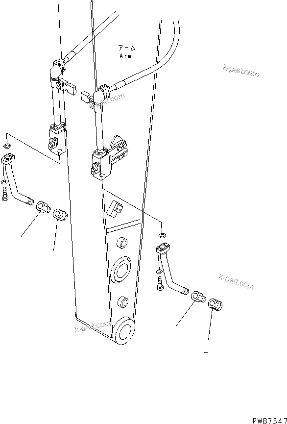 Komatsu parts book diagram for PC228USLC-3N-YA S/N 30001-UP: BREAKER ADAPTER (FOR MATSUDA)