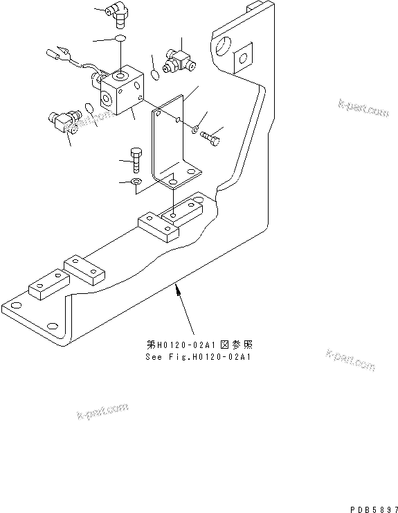 Komatsu parts book diagram for PC228UU-1-MO S/N 10001-UP: SOLENOID VALVE (VALVE) (JUNCTION AND REDUCING VALVE)(#10022-10573)