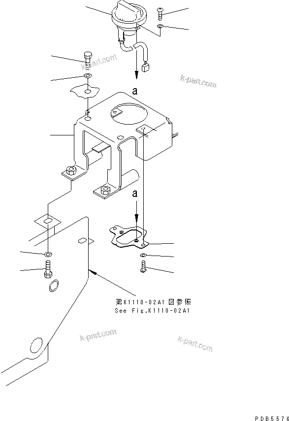 Komatsu parts book diagram for PC228UU-1-MO S/N 10001-UP: FLOOR FRAME (FUEL CONTROL)(#10022-10573)