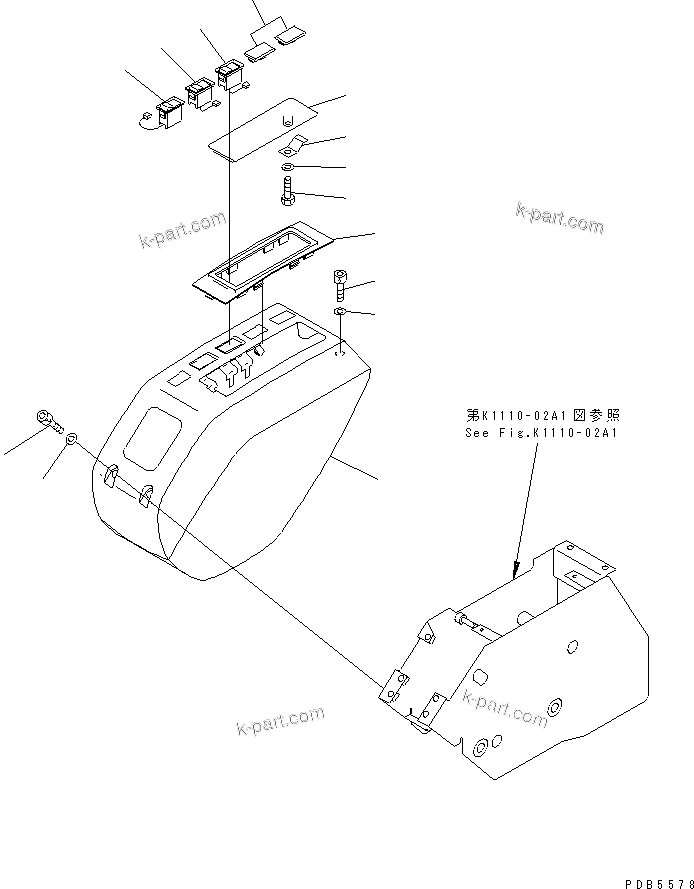 Komatsu parts book diagram for PC228UU-1-MO S/N 10001-UP: FLOOR FRAME (COVER) (L.H.) (FOR MONO-BOOM)(#10022-10573)