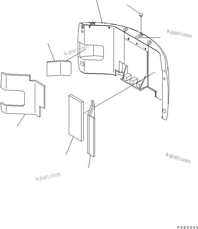 Komatsu parts book diagram for PC228UU-1-MO S/N 10001-UP: COUNTER WEIGHT (SLING) (TUNNEL SPEC.)(#10022-10573)
