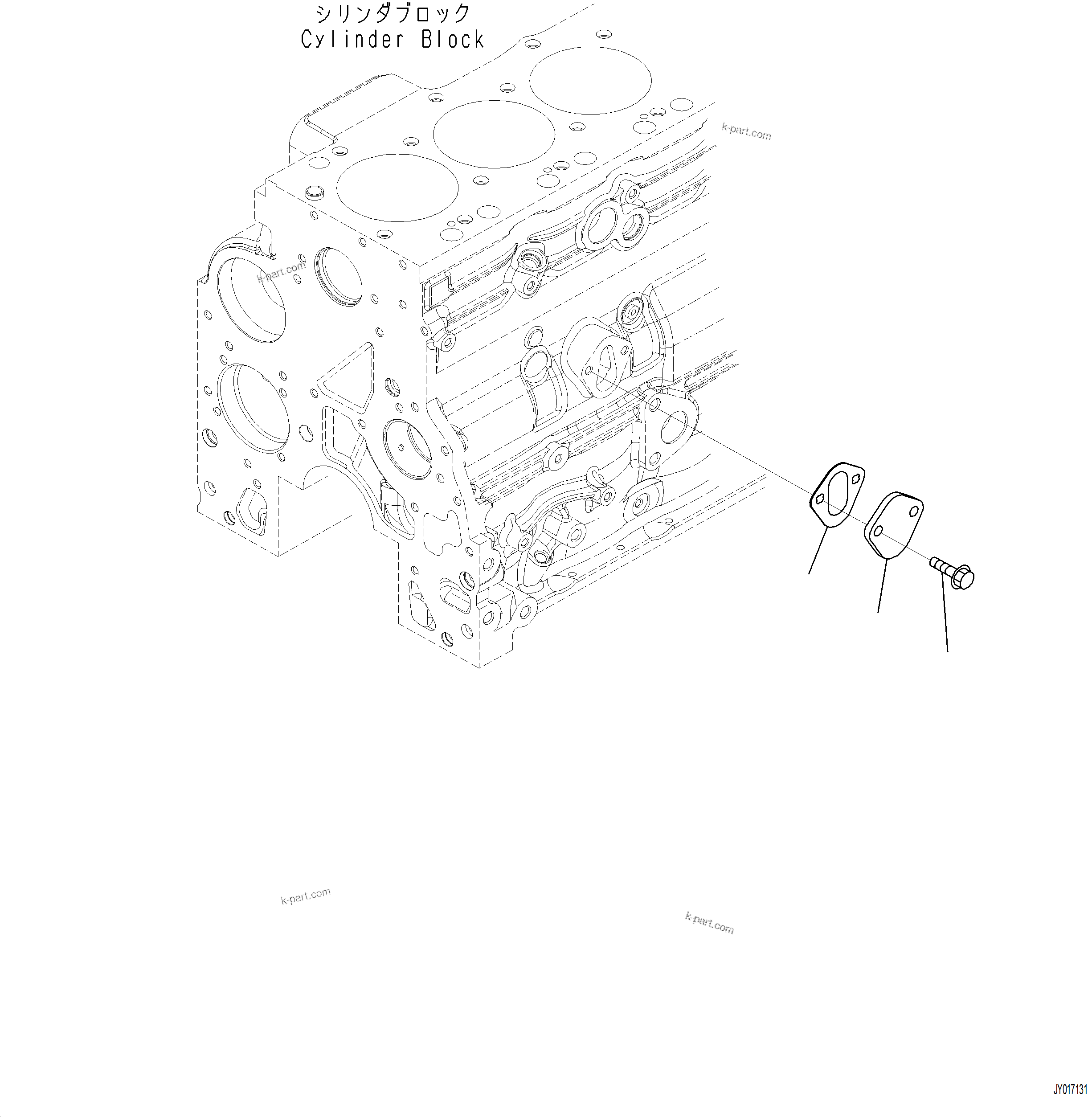 Komatsu parts book diagram for PC230F-11 SN A20700-UP: AOB10-001001 FUEL SYSTEM RELATED PARTS