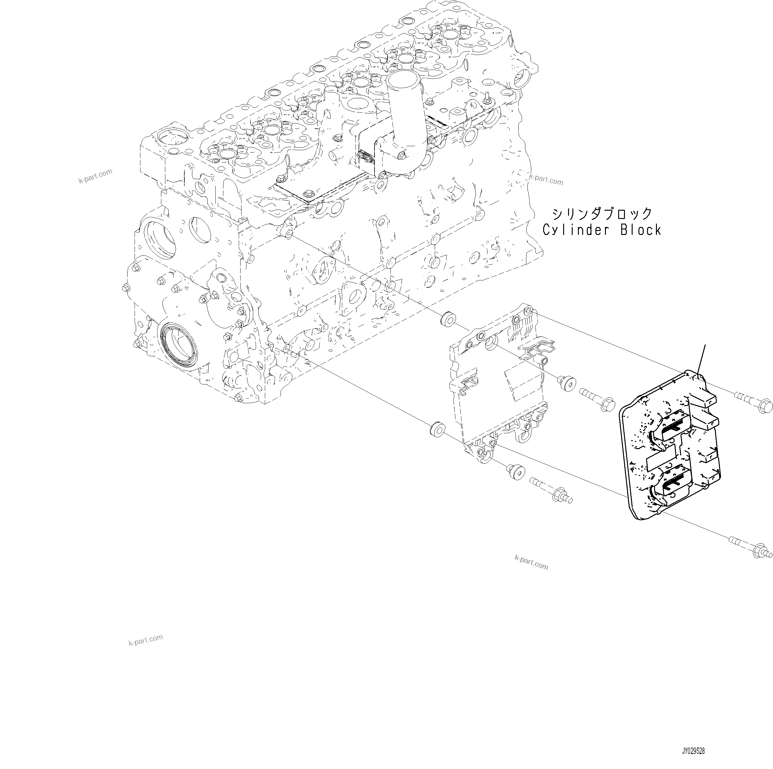 Komatsu parts book diagram for PC230F-11 SN A20700-UP: A4719-004001 ENGINE CONTROLLER (FOR REGULATION TIER4 FINAL, NORTH AMERICA EPA 4TH REGULATIONS)