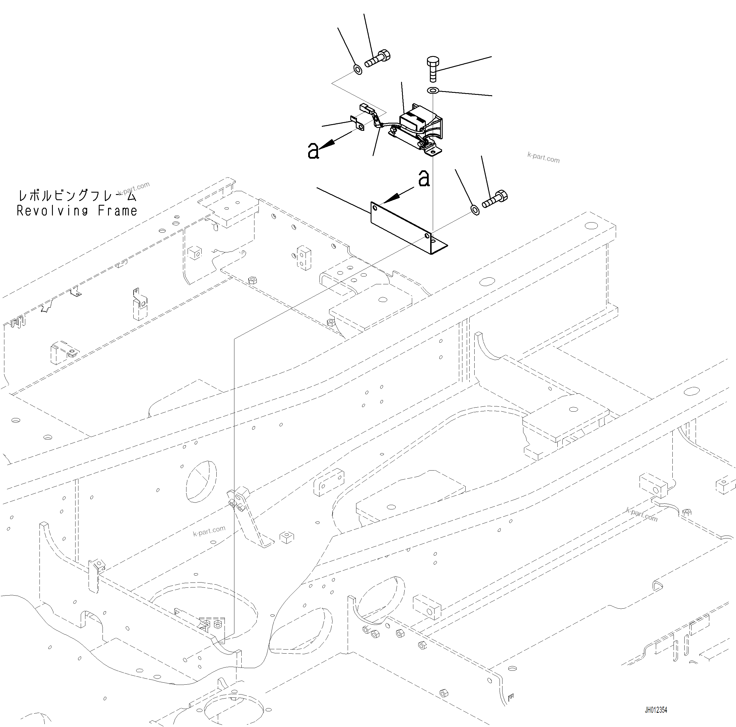 Komatsu parts book diagram for PC230F-11 SN A20700-UP: E0420-001001 TRAVEL ALARM