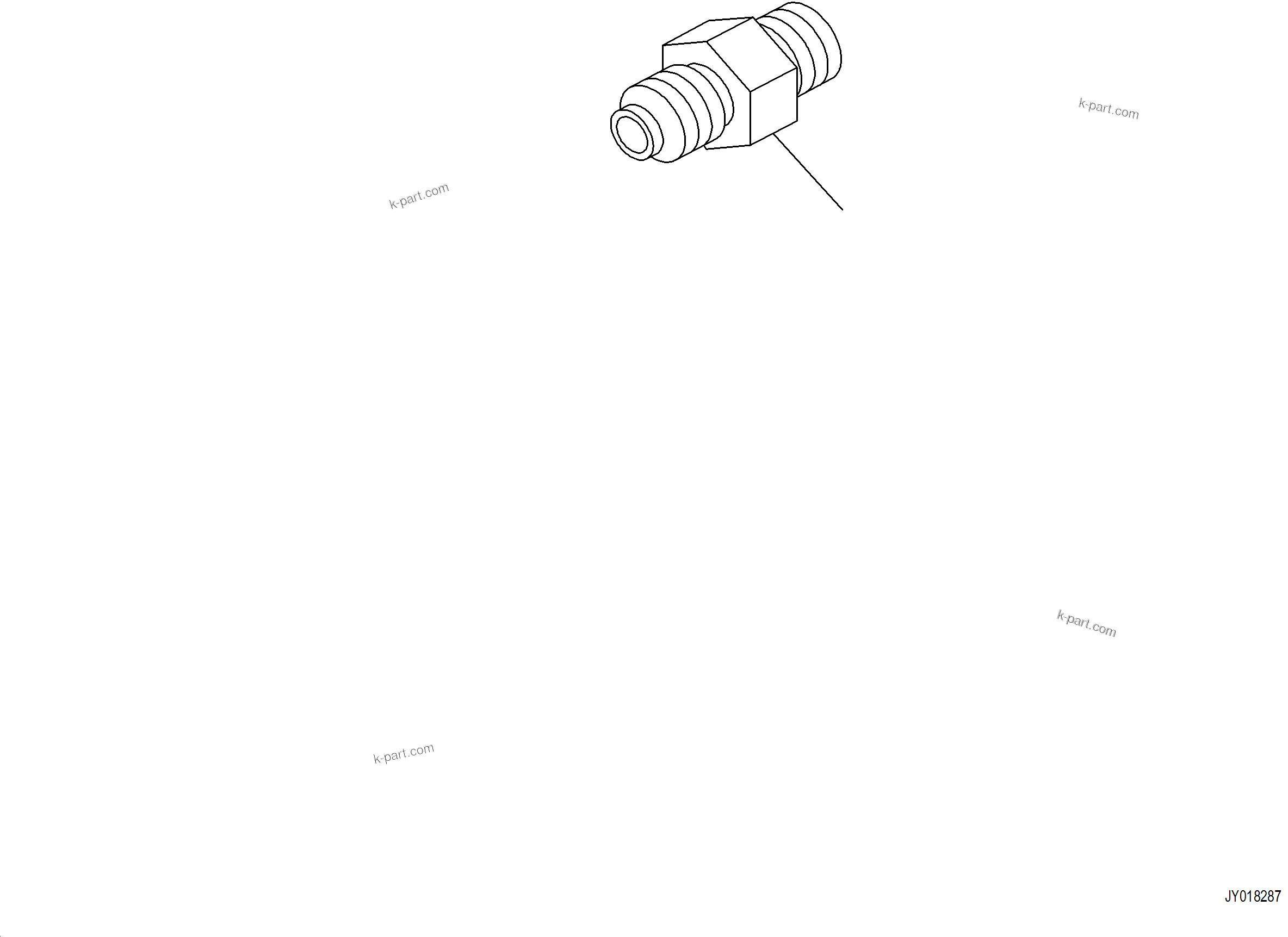 Komatsu parts book diagram for PC230F-11 SN A20700-UP: H1833-001002 PRESSURE SWITCH BLOCK SLOW RETURN VALVE