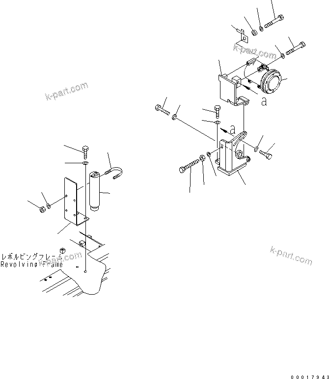 Komatsu parts book diagram for PC230LC-7-BA S/N 11001-UP: AIR CONDITIONER (DUCT)(#15001-)