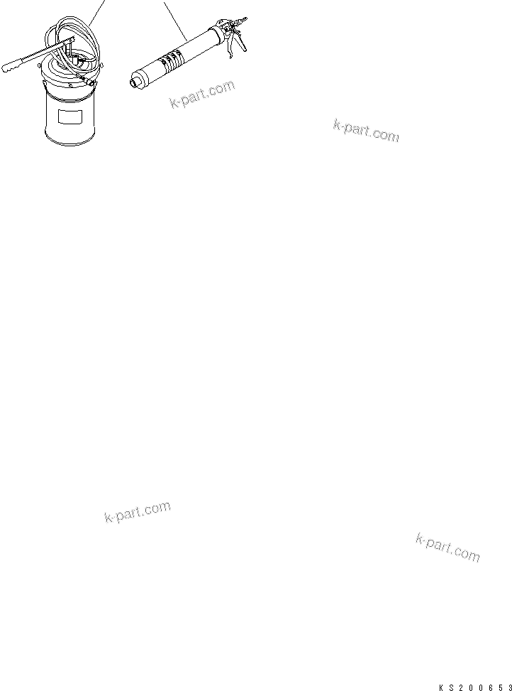 Komatsu parts book diagram for PC240NLC-8K S/N K50001-UP: AUTO GREASING RESERVOIR FILLING EQUIPMENT