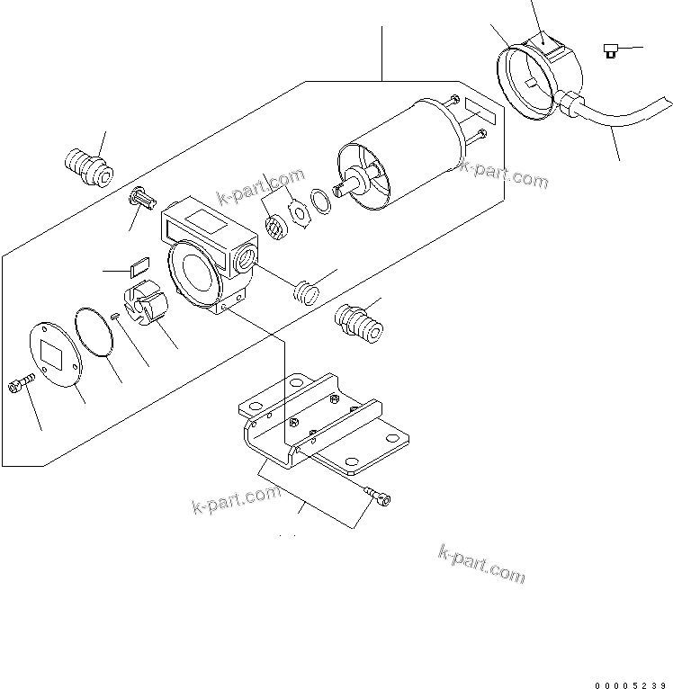 Komatsu parts book diagram for PC240NLC-8K S/N K50001-UP: FUEL SELF CHARGE PUMP (INNER PARTS) (# K50001-K50629)