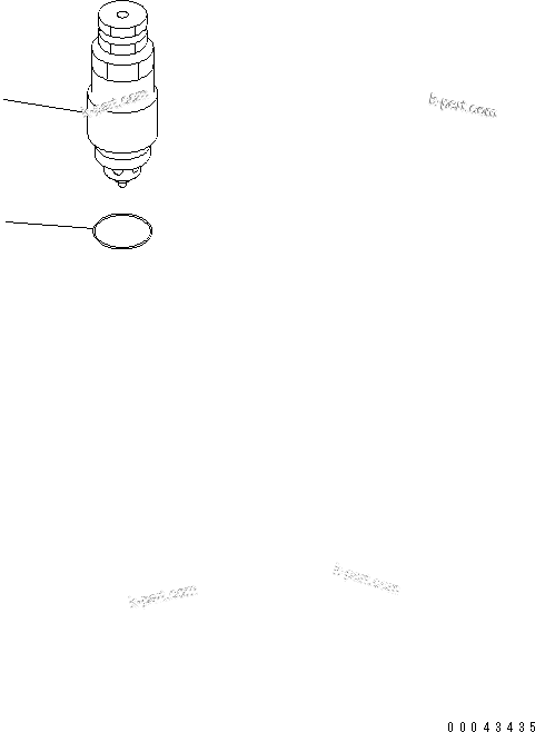 Komatsu parts book diagram for PC240NLC-8K S/N K50001-UP: RELIEF VALVE (465KG/CM2)