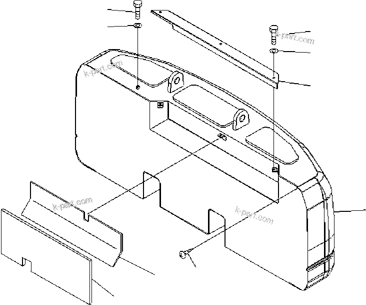 Komatsu parts book diagram for PC240NLC-7 18M SUPER LONG FRONT WEEDCUTTER SPEC S/N K40307: SLF WEEDCUTTER COUNTERWEIGHT