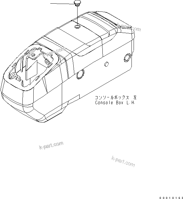 Komatsu parts book diagram for PC27MR-2-B S/N 15001-UP: OPERATOR'S CAB (HEATER SWITCH CAP) (FOR AIR CONDITIONER)