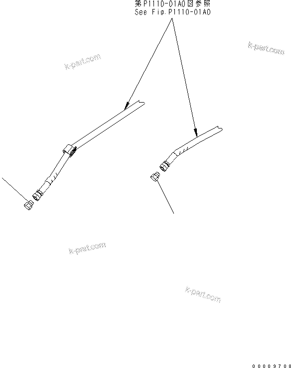 Komatsu parts book diagram for PC27MR-2-B S/N 15001-UP: BLADE LESS