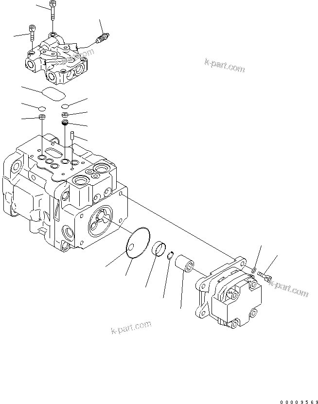 Komatsu parts book diagram for PC27MR-2-B S/N 15001-UP: MAIN PUMP (5/5)
