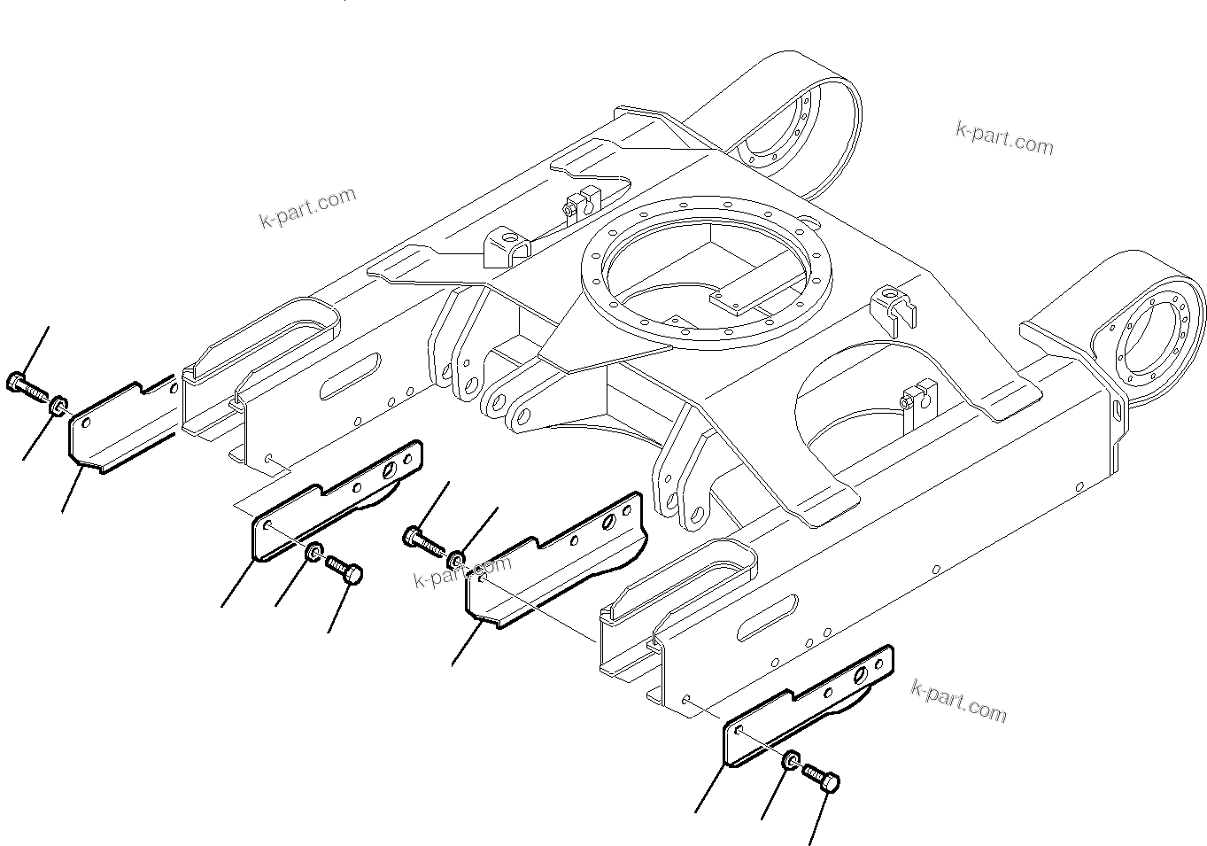 Komatsu parts book diagram for PC27R-8 S/N F31103-Up: TRACK GUARD