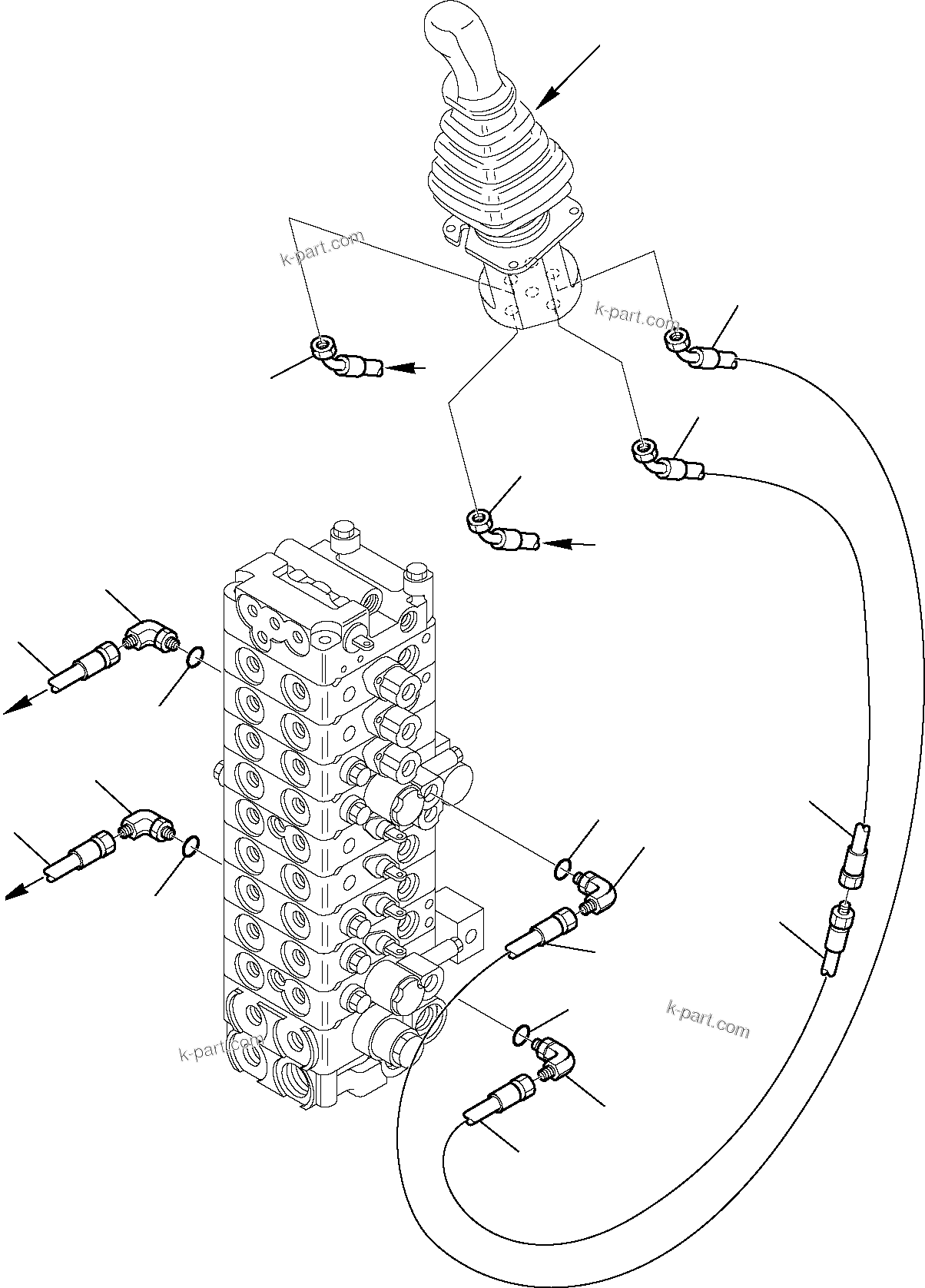 Komatsu parts book diagram for PC27R-8 S/N F31103-Up: L.H. SERVOCONTROL