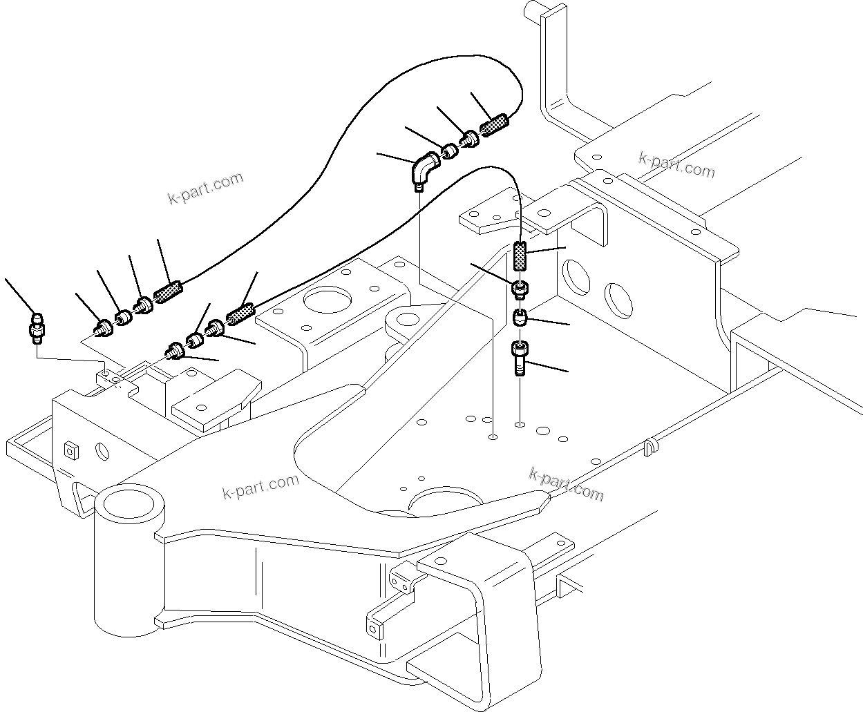 Komatsu parts book diagram for PC27R-8 S/N F31103-Up: LUBRICATING OIL SYSTEM