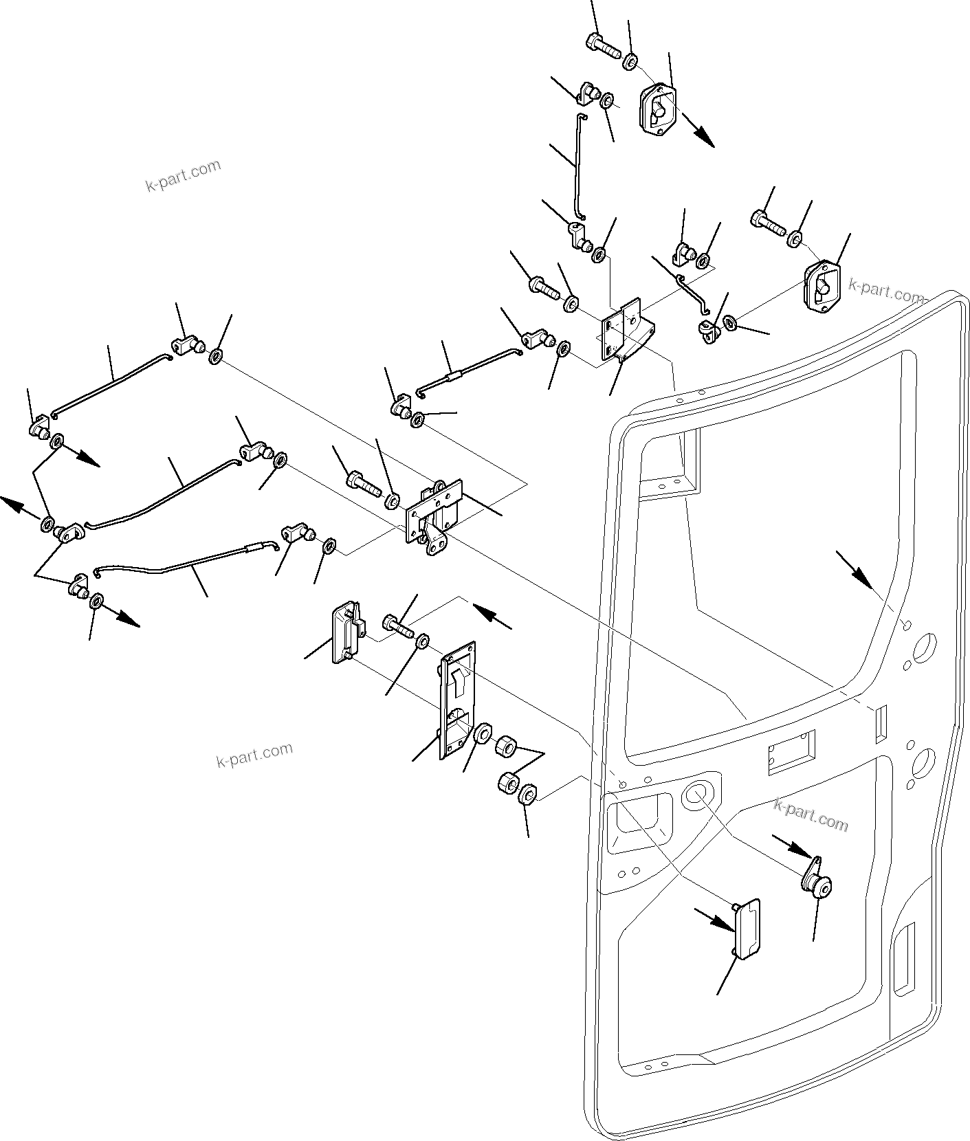 Komatsu parts book diagram for PC27R-8 S/N F31103-Up: CABIN (4/7)