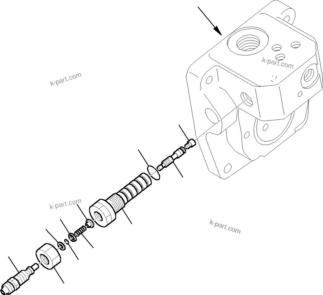 Komatsu parts book diagram for PC27R-8 S/N F31103-Up: HYDRAULIC PUMP (4/6)