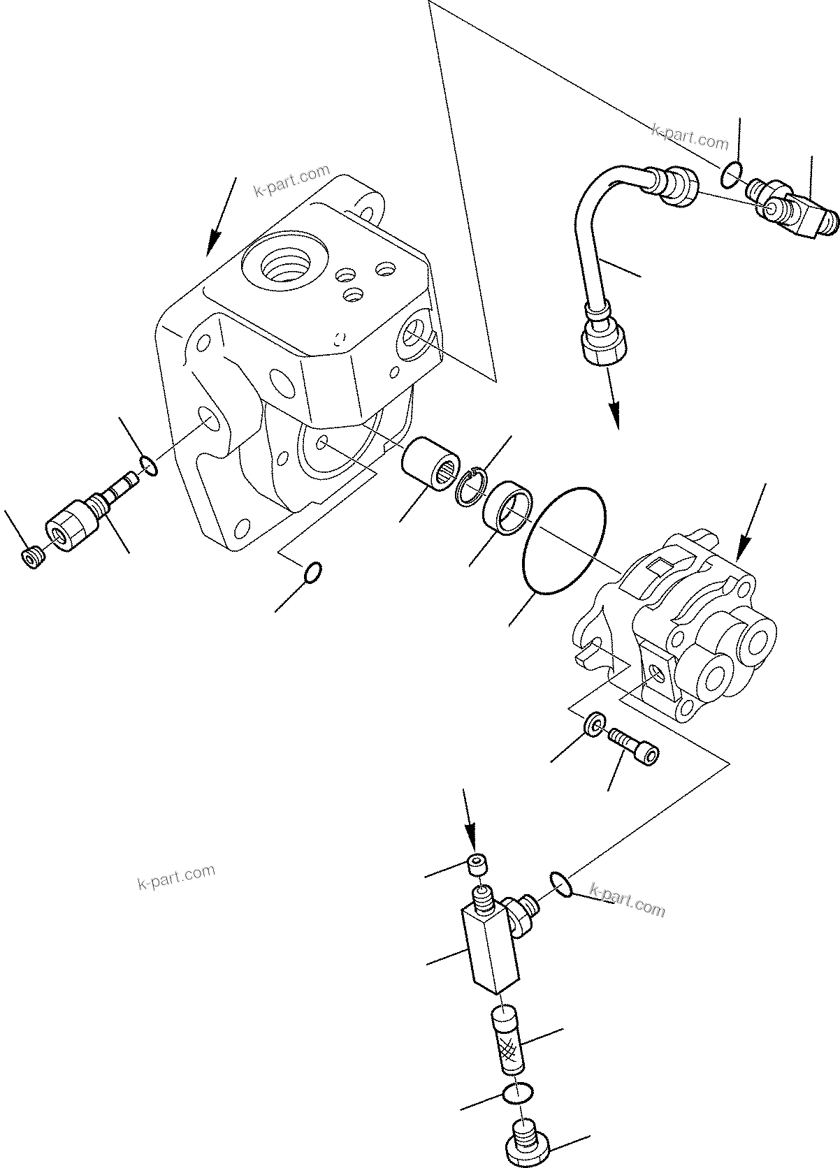 Komatsu parts book diagram for PC27R-8 S/N F31103-Up: HYDRAULIC PUMP (6/6)