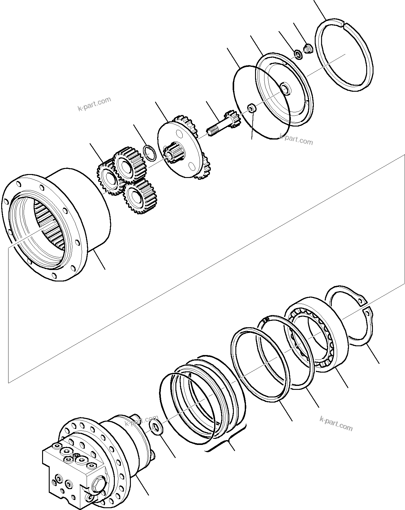 Komatsu parts book diagram for PC27R-8 S/N F31103-Up: FINAL DRIVE