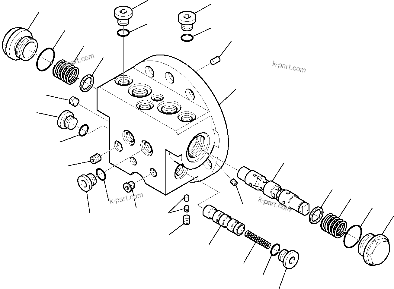 Komatsu parts book diagram for PC27R-8 S/N F31103-Up: TRAVEL MOTOR (2/2)