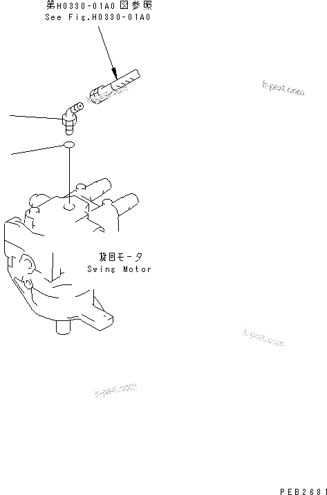 Komatsu parts book diagram for PC290LC-6K S/N K30001-UP: ATTACHMENT LINE (ATTACHMENT LESS)