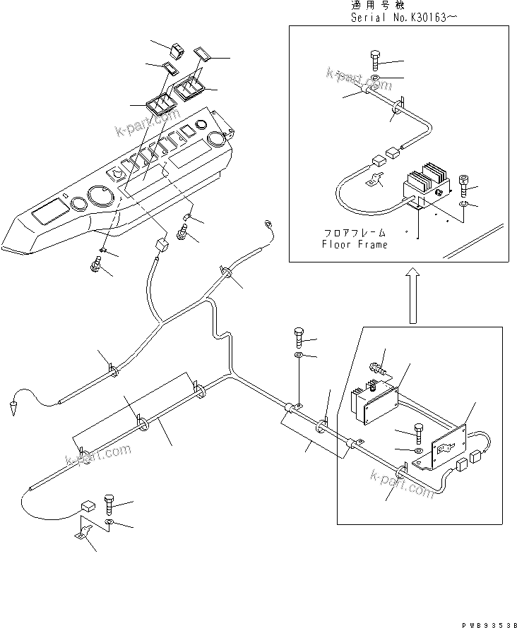 Komatsu parts book diagram for PC290LC-6K S/N K30001-UP: ATTACHMENT PPC LINE (EPC) (2 ACTUATOR) (3/3)