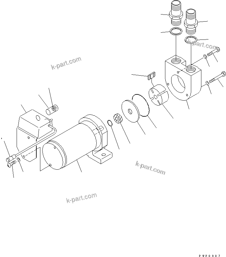 Komatsu parts book diagram for PC290LC-6K S/N K30001-UP: REFUELING PUMP (INNER PARTS)(#K30169-K34000)