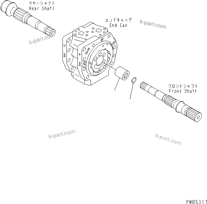 Komatsu parts book diagram for PC290LC-6K S/N K30001-UP: MAIN PUMP (8/10)