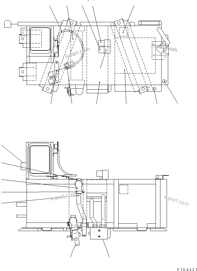 Komatsu parts book diagram for PC290LC-6K S/N K30001-UP: AIR CONDITIONER ASS'Y(#K30001-K30162)