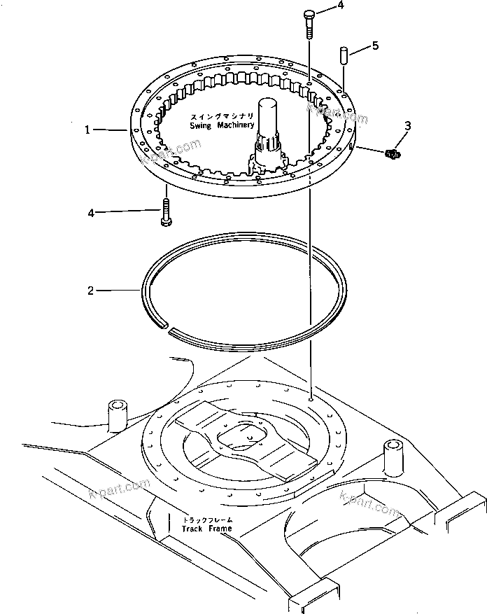 Komatsu parts book diagram for PC30-6 S/N 10001-UP: SWING CIRCLE