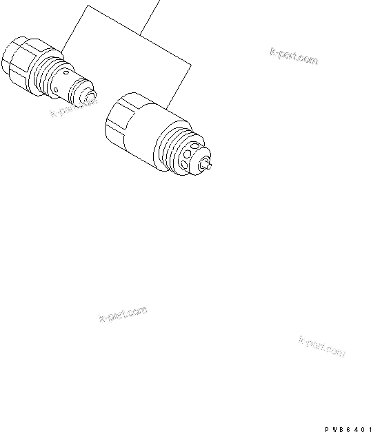 Komatsu parts book diagram for PC300-6Z S/N 30001-UP: ATTACHMENT LINE (RELIEF VALVE) (220 KG/CM2)