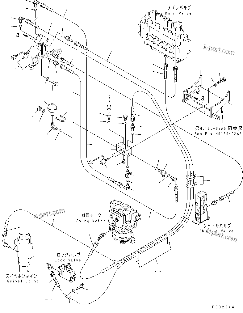 Komatsu parts book diagram for PC300-6Z S/N 30001-UP: SOLENOID VALVE (WITH DRIFT PRIVENTIVE)(#30139-32999)