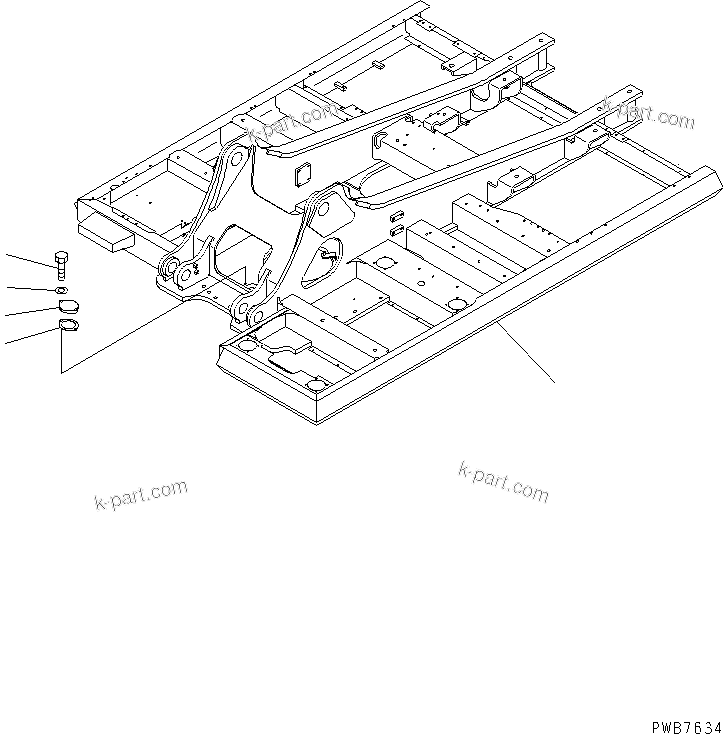 Komatsu parts book diagram for PC300-6Z S/N 30001-UP: REVOLVING FRAME (FOR ADDITIONAL PIPING)(#33001-33465)