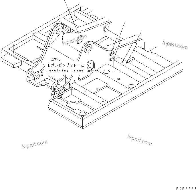 Komatsu parts book diagram for PC300-6Z S/N 30001-UP: REVOLVING FRAME (FOR ADDITIONAL PIPING) (KIT)