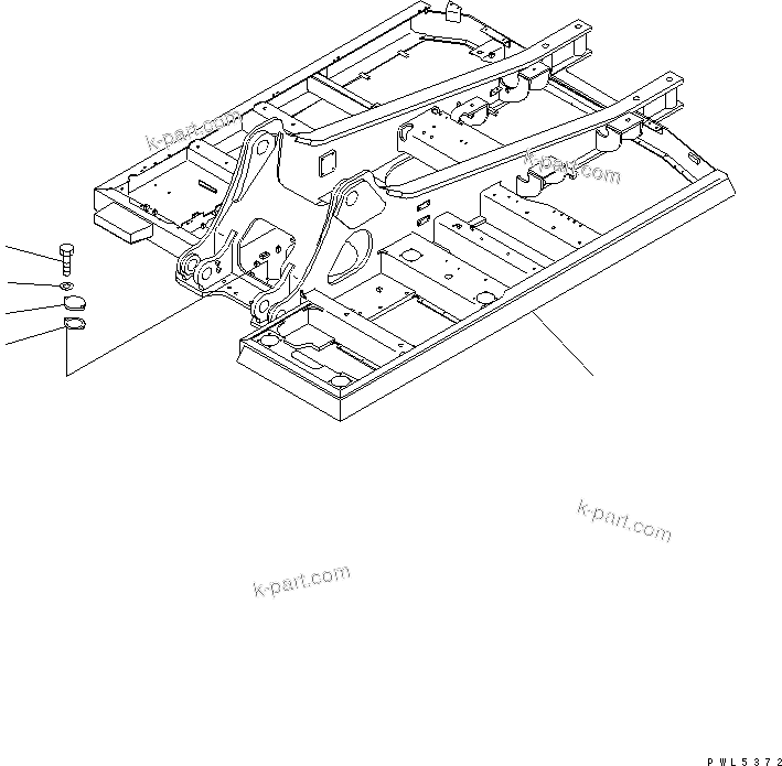Komatsu parts book diagram for PC300-6Z S/N 30001-UP: REVOLVING FRAME (COLD WEATHER A SPEC.) (FOR ADDITIONAL PIPING)(#34063-)