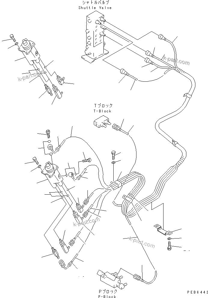 Komatsu parts book diagram for PC300-6Z S/N 30001-UP: FLOOR FRAME (PPC WORK LINE)(#30638-32999)