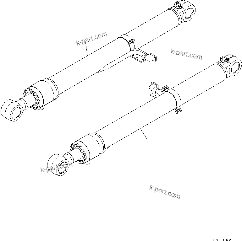 Komatsu parts book diagram for PC300-6Z S/N 30001-UP: BOOM CYLINDER (BURST VALVE)(#33768-)