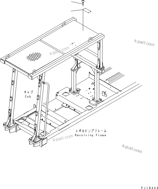 Komatsu parts book diagram for PC300-6Z S/N 30001-UP: PLATE (FOR F.O.G.)(#33984-)