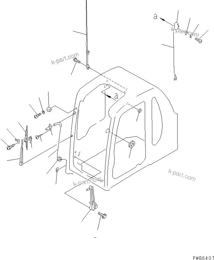Komatsu parts book diagram for PC300-6Z S/N 30001-UP: OPERATOR'S CAB (ELECTRICAL)(#30001-32999)