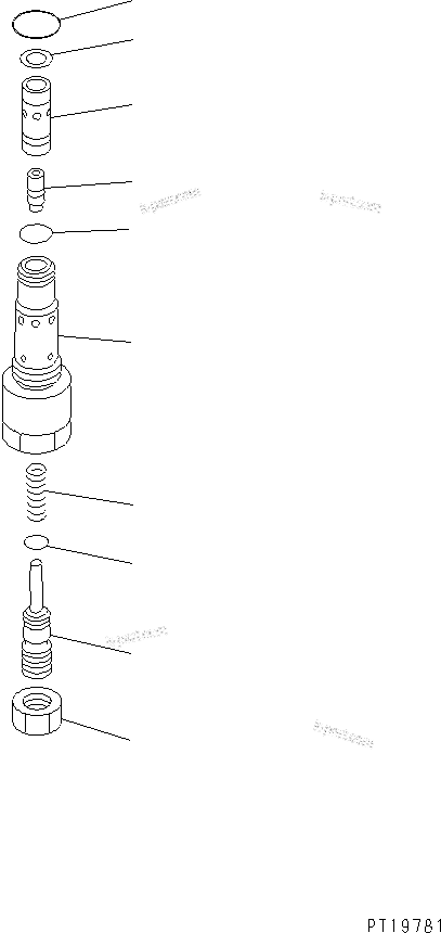 Komatsu parts book diagram for PC300-6Z S/N 30001-UP: MAIN PUMP (8/9)(#30001-32999)