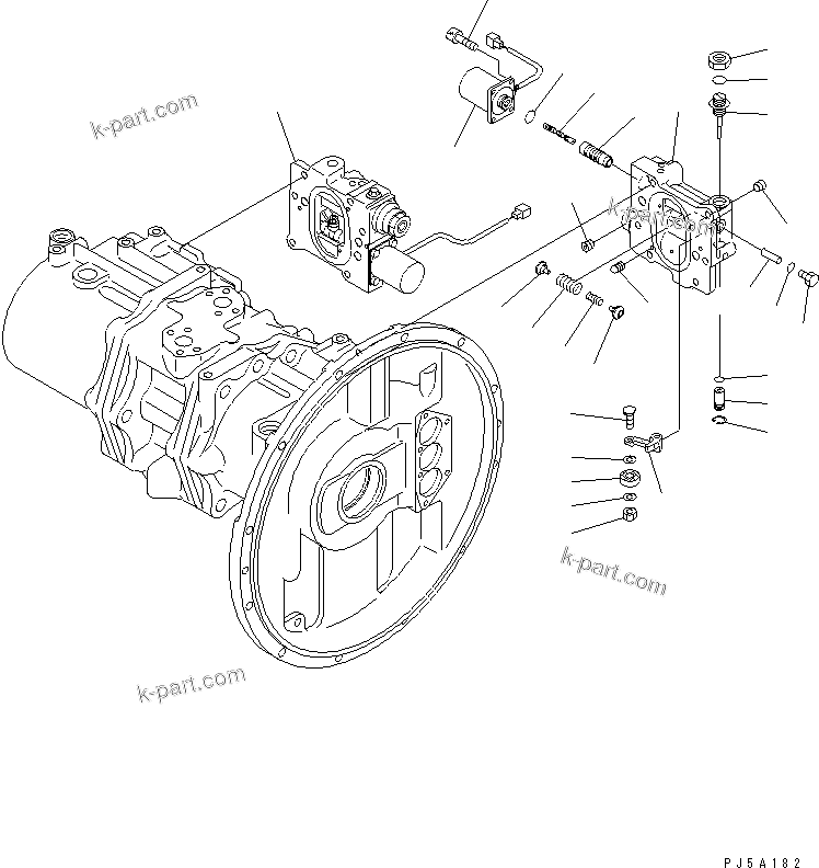 Komatsu parts book diagram for PC300-6Z S/N 30001-UP: MAIN PUMP (8/10)(#33001-)