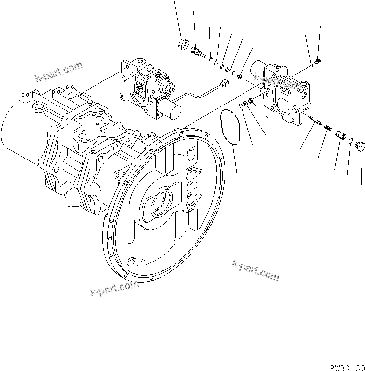 Komatsu parts book diagram for PC300-6Z S/N 30001-UP: MAIN PUMP (9/10)(#33001-)
