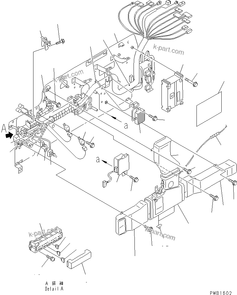 Komatsu parts book diagram for PC300-6Z S/N 30001-UP (Custom Spec.): OPERATOR'S CAB (BASE) (WORK LEVER WITH PPC VALVE)(#30001-32999)