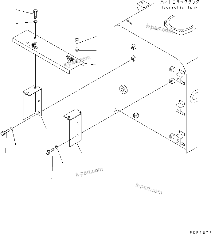Komatsu parts book diagram for PC300-6Z S/N 30001-UP (Custom Spec.): PARTITION (CAB REAR)(#30139-33096)
